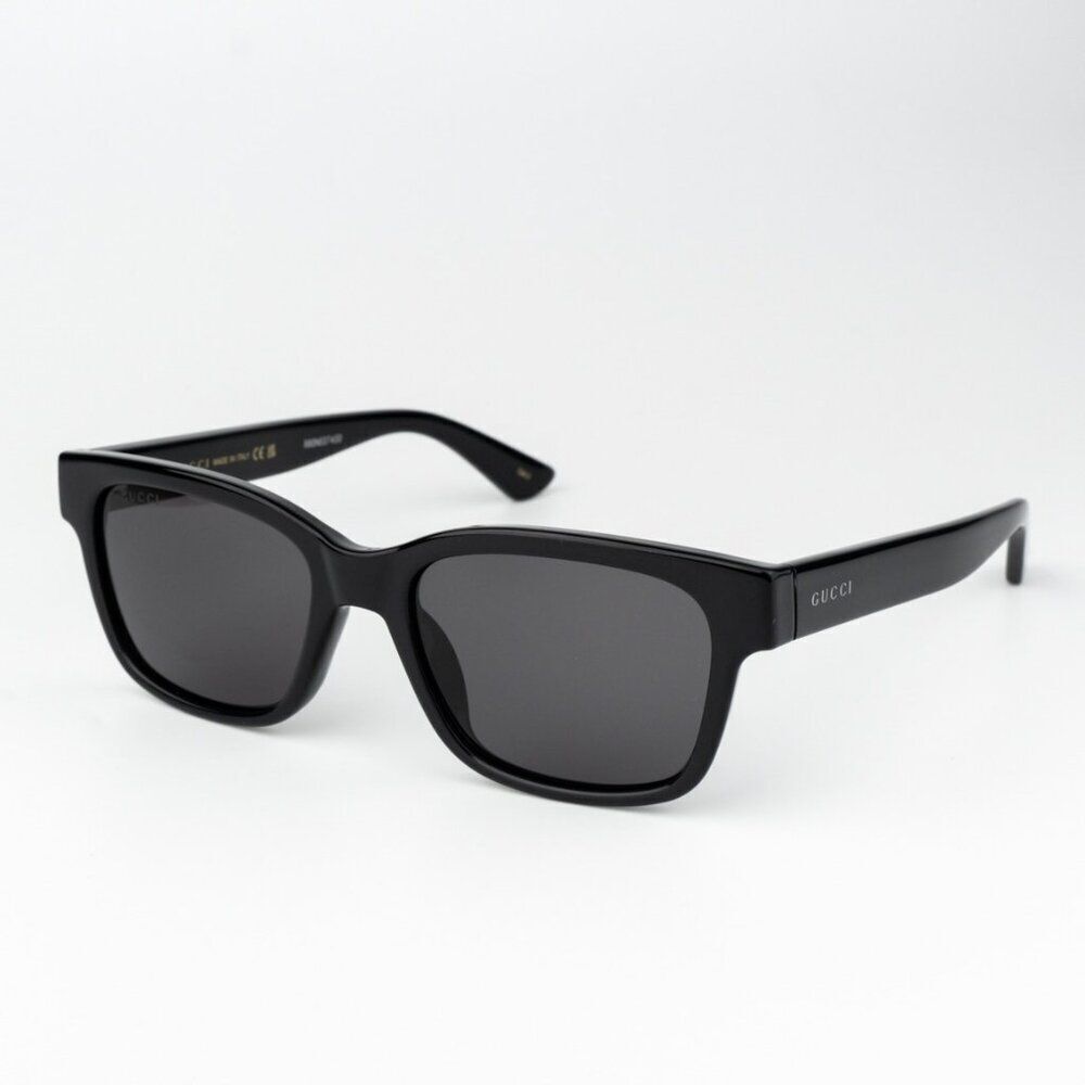 NEW Gucci GG1716S 001 Black Grey Square Unisex Sunglasses